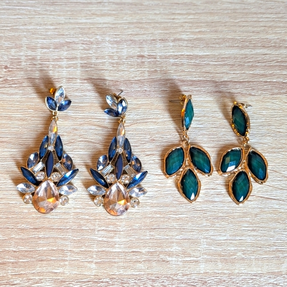 Multi Color Statement Earrings